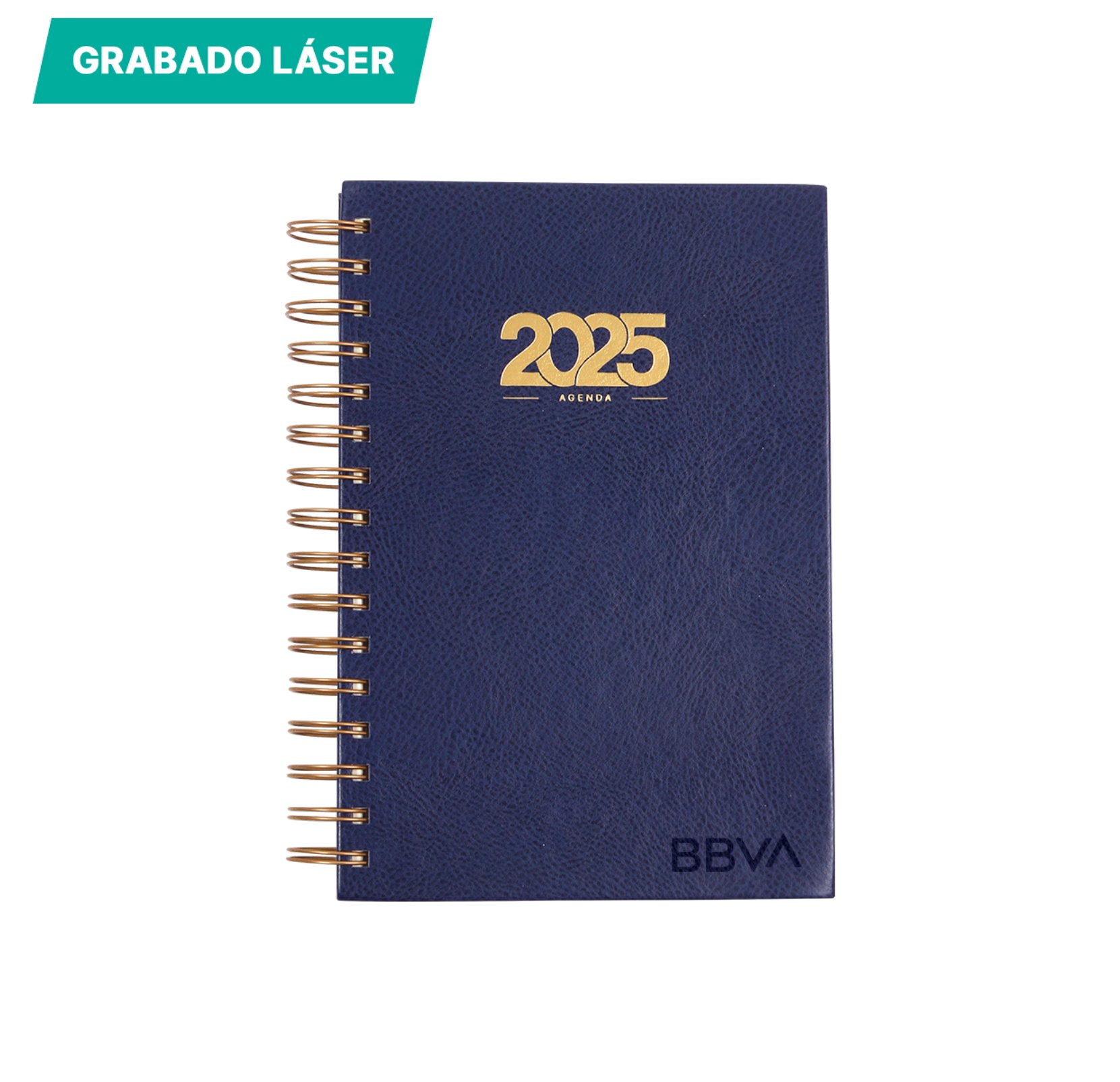 La Agenda Diaria Bernetti 2025 es la elección perfecta para mantener tus días organizados con estilo. Cuenta con una cubierta rígida en curpiel (PU), detalles en dorado, y un espiral dorado que le da un toque sofisticado.